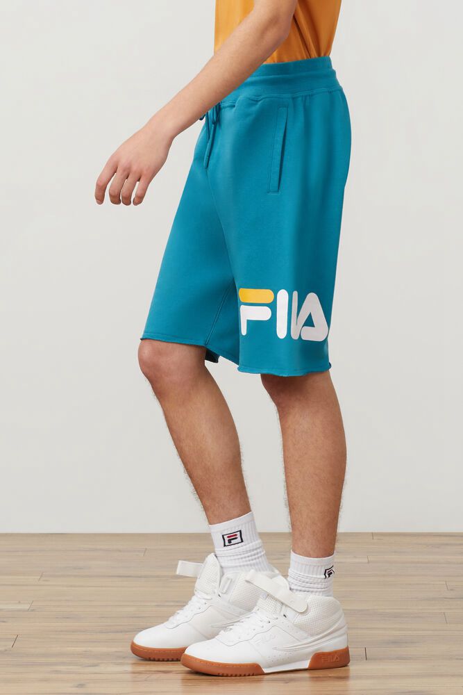 Fila George Blue Shorts Mens - NZ 45796-OECQ